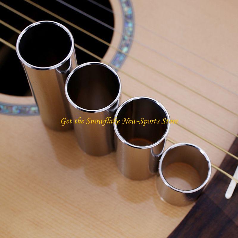 Guitar Slide Tube - Deslizador cilíndrico acero inoxidable E56D, herramienta