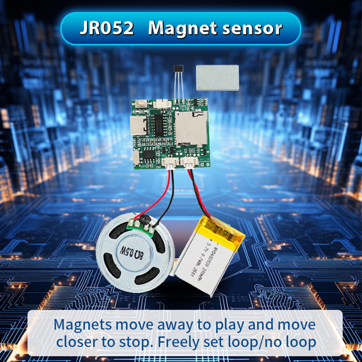 Audio Music For Download - Módulo Grabador de Sonido Programable, Chip