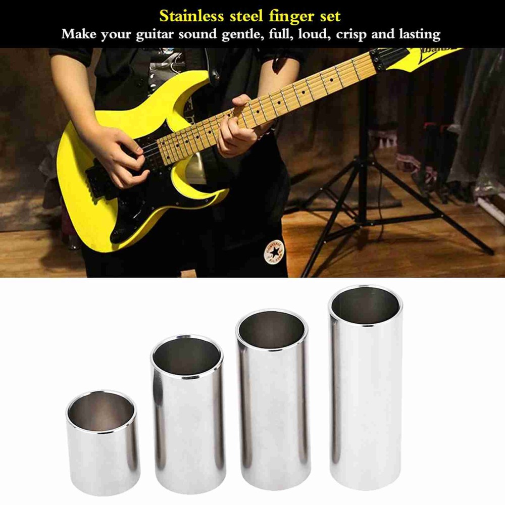 4 deslizadores de guitarra de  - Guitar Slide Tube reseña y precio