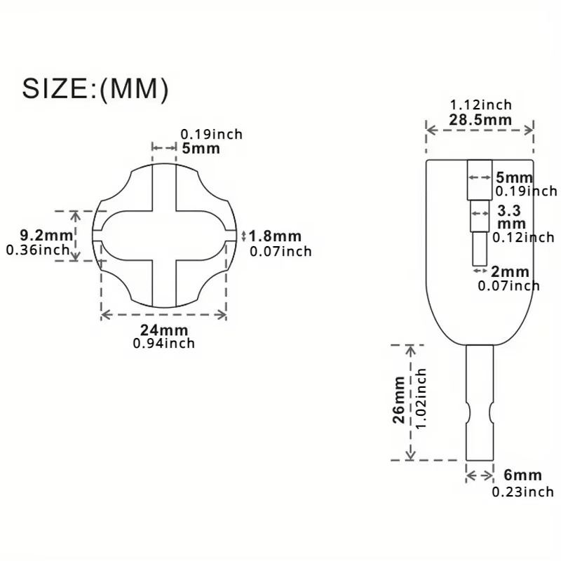 Miwayer - Juego de 1/2 cabezal - Guitar Slide Tube reseña y precio